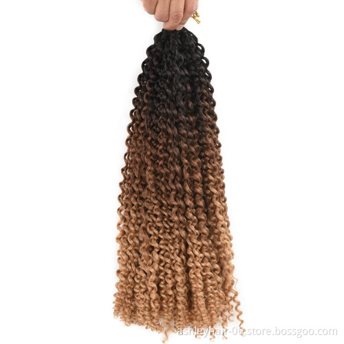 curly synthetic braiding hair synthetic crochet hair extensions water braid 18inches 80g